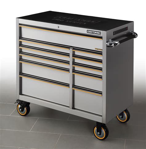 craftsman stainless steel tool box 41|rolling tool boxes clearance craftsman.